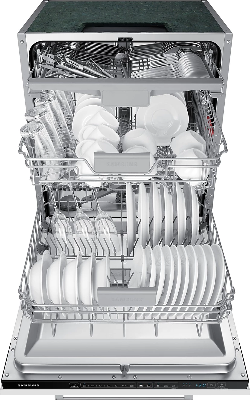 Enëlarëse e integruar, Samsung, DW60CG550I00ET, 14 sete, klasë energjie D, Auto Open