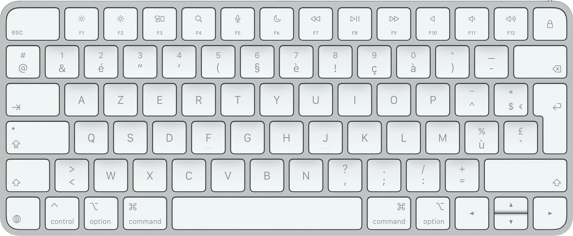 Tastierë Apple Magic Keyboard, AZERTY, USB + Bluetooth, e bardhë