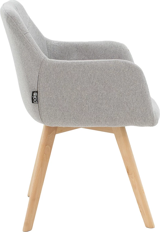 Karrige Nasima, material stof, ngjyrë gri-natyrale, 57x58x84cm