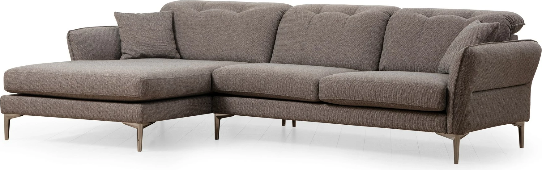 Kënd-sofë Atelier del Sofa, kënd majtas, ngjyrë gri
