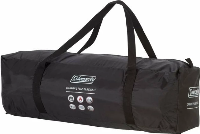Çadër turistike Coleman Darwin 3 Plus BlackOut, 3-person, 4500 mm, double-skin, green