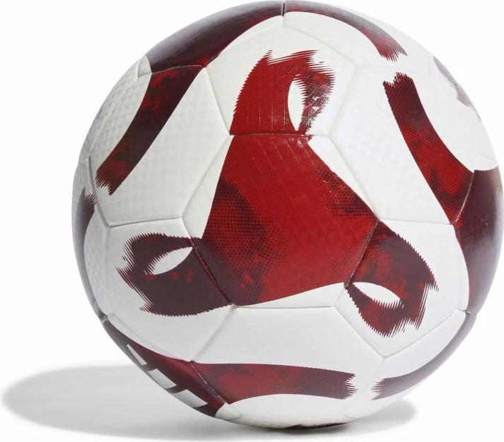 Top futbolli adidas për meshkuj, femra dhe fëmijë, i bardhë me të kuqe [Madhësia: 5]