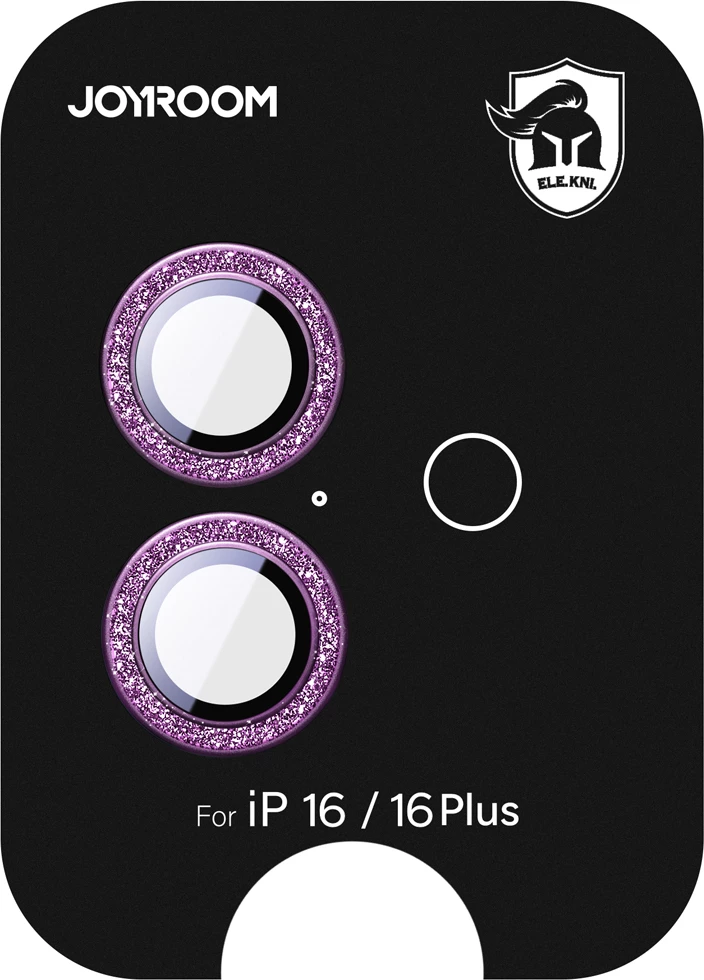 Xham mbrojtës Joyroom JR-MSF0302 për lente të iPhone 16/16 Plus, rozë