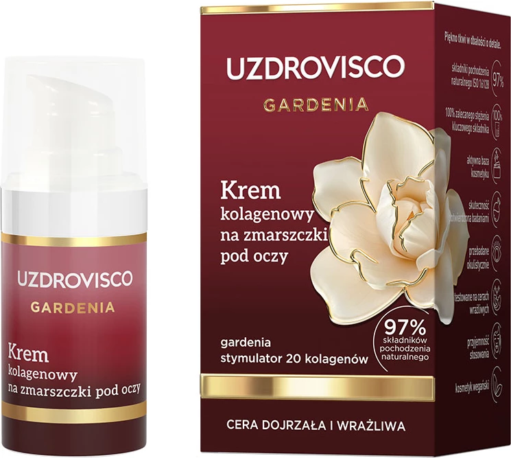Krem për sy për femra UZDROVISCO Gardenia Collagen 15ml