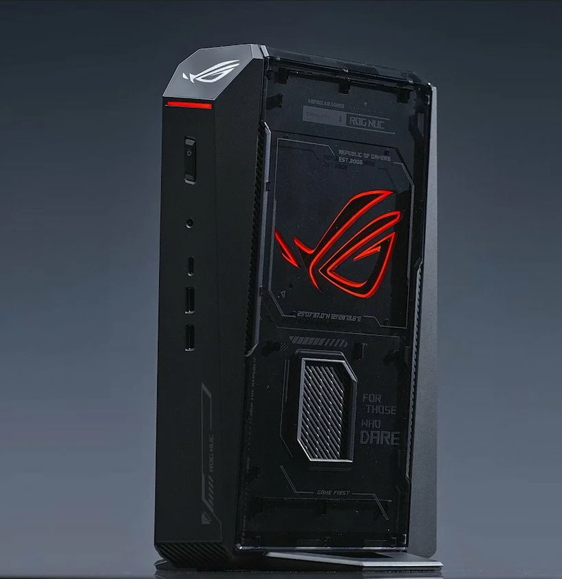 Kompjuter mini ASUS ROG NUC RNUC15JNK9X489A2, Core Ultra 9 275HX, 32GB DDR5, 1TB SSD, GeForce RTX 5070, Windows 11 Home, i zi