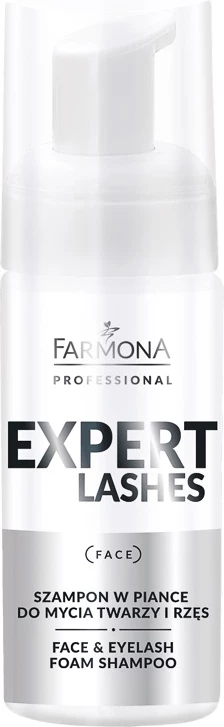 Shkumë pastruese për fytyrë dhe qerpikë Farmona Professional Expert Lashes për femra, 100ml