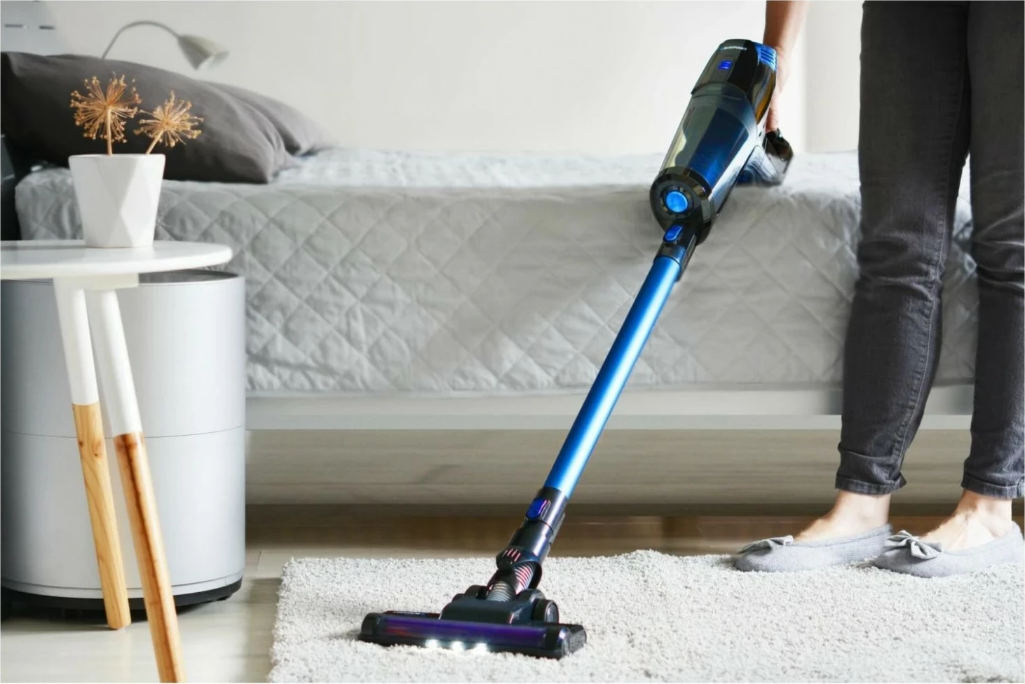 Kasë fshesë Blaupunkt VCH602, pa kabllo, HEPA H13, 22.2V, kaltër