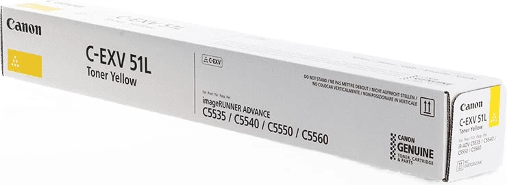 Toner Canon C-EXV51L 0487C002 rendiment 26000 faqe verdhë