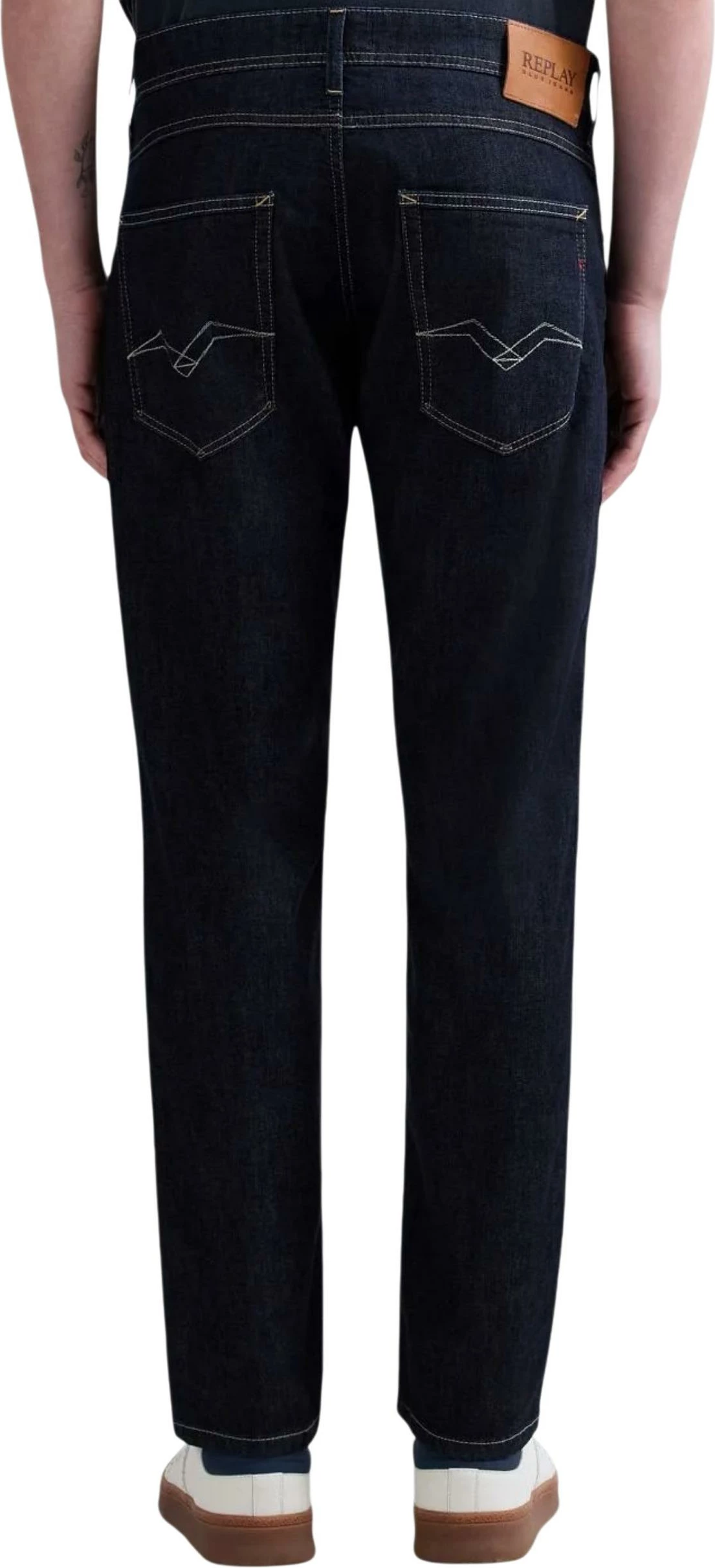 Xhinse për meshkuj Replay Regular Slim M1008J.000.785 150, denim i errët [Madhësia: W34 L32]