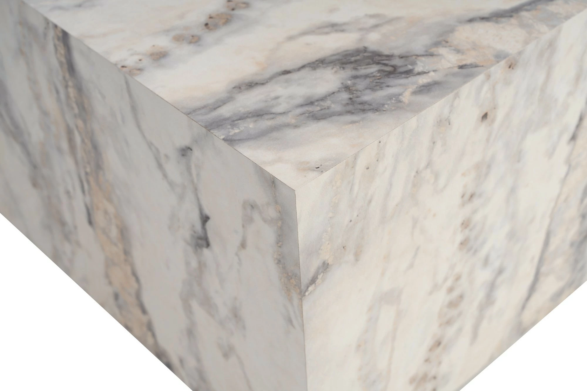 Tavolinë kafeje Nordure, Prizma, ngjyrë Freesia Marble