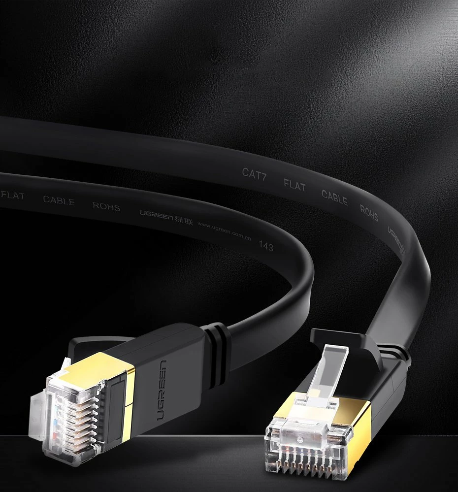 Kabllo rrjeti Ugreen NW106 11265, Cat 7 STP, RJ45, 10m, e zezë