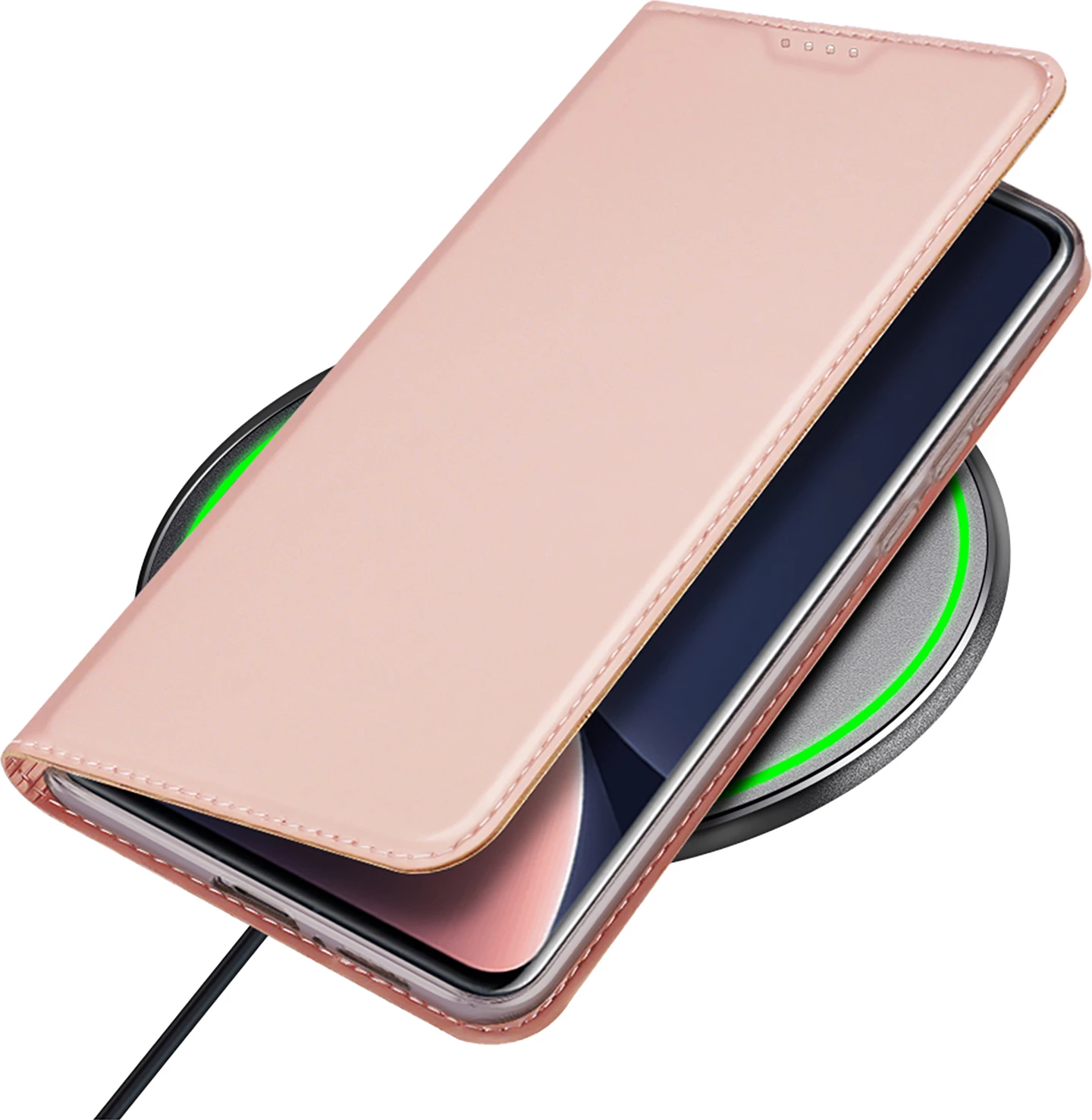 Mbështjellës Dux Ducis Skin Pro për Xiaomi 13 Pro, me kapak, xhep për kartelë, rozë