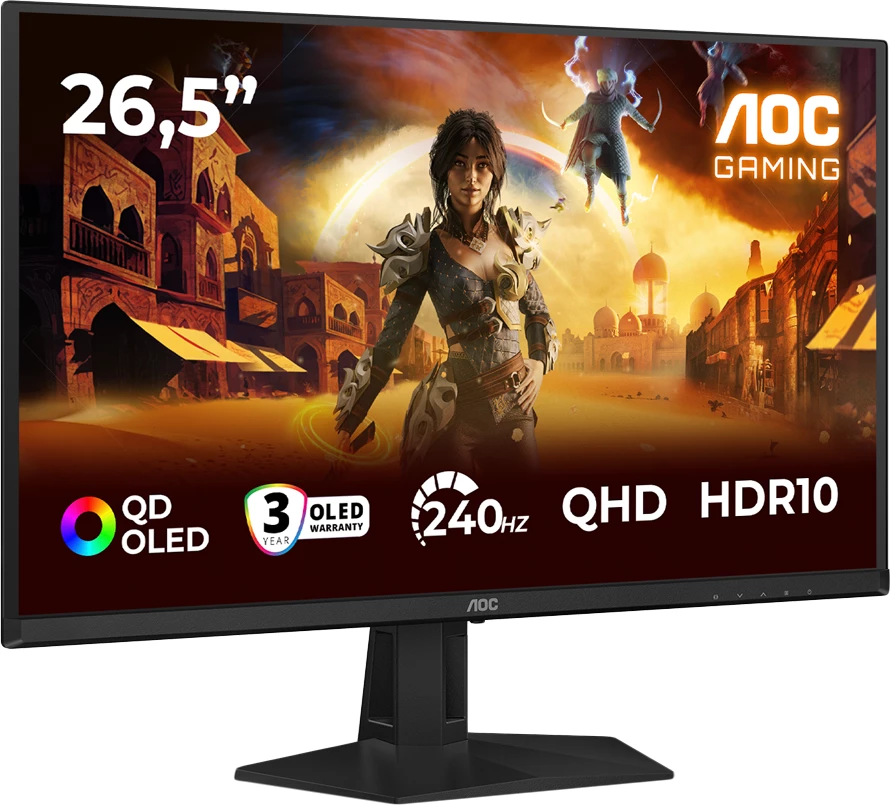 Monitor gaming AOC Q27G41ZDF 26.5" QHD QD-OLED 240Hz HDR10, zi