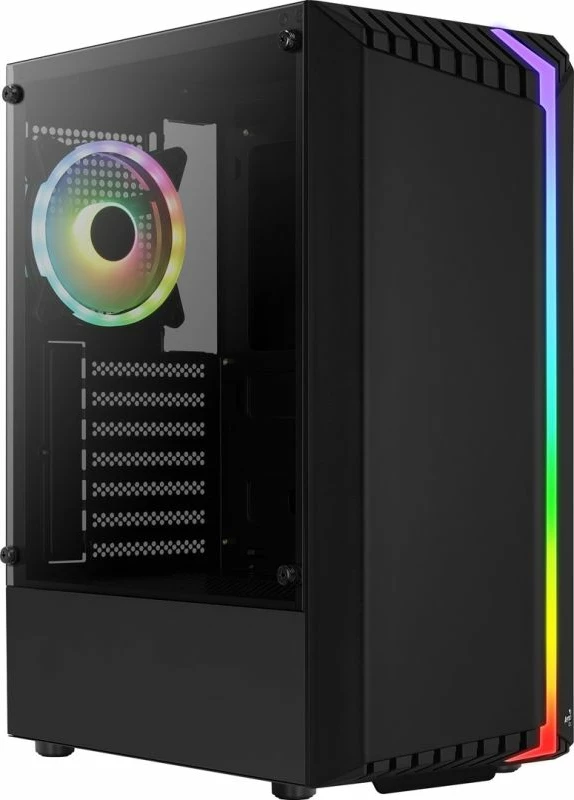 Kasa kompjuteri Aerocool BIONIC-G-BK-v2 RGB, e zezë