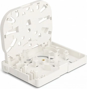Kuti lidhëse fibër optike DeLOCK, montim në mur, 2x SC Simplex / LC Duplex, 106x80x24 mm, e bardhë