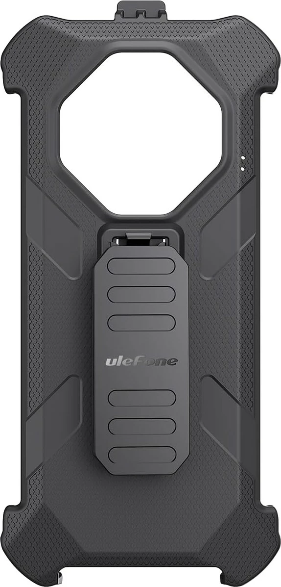 Mbështjellës celular, Ulefone Armor X16 UF-C-AX16, kasë e pasme multifunksionale 6.56", plastikë e ricikluar, me klips dhe karabinë, e zezë, set 3-pjesësh