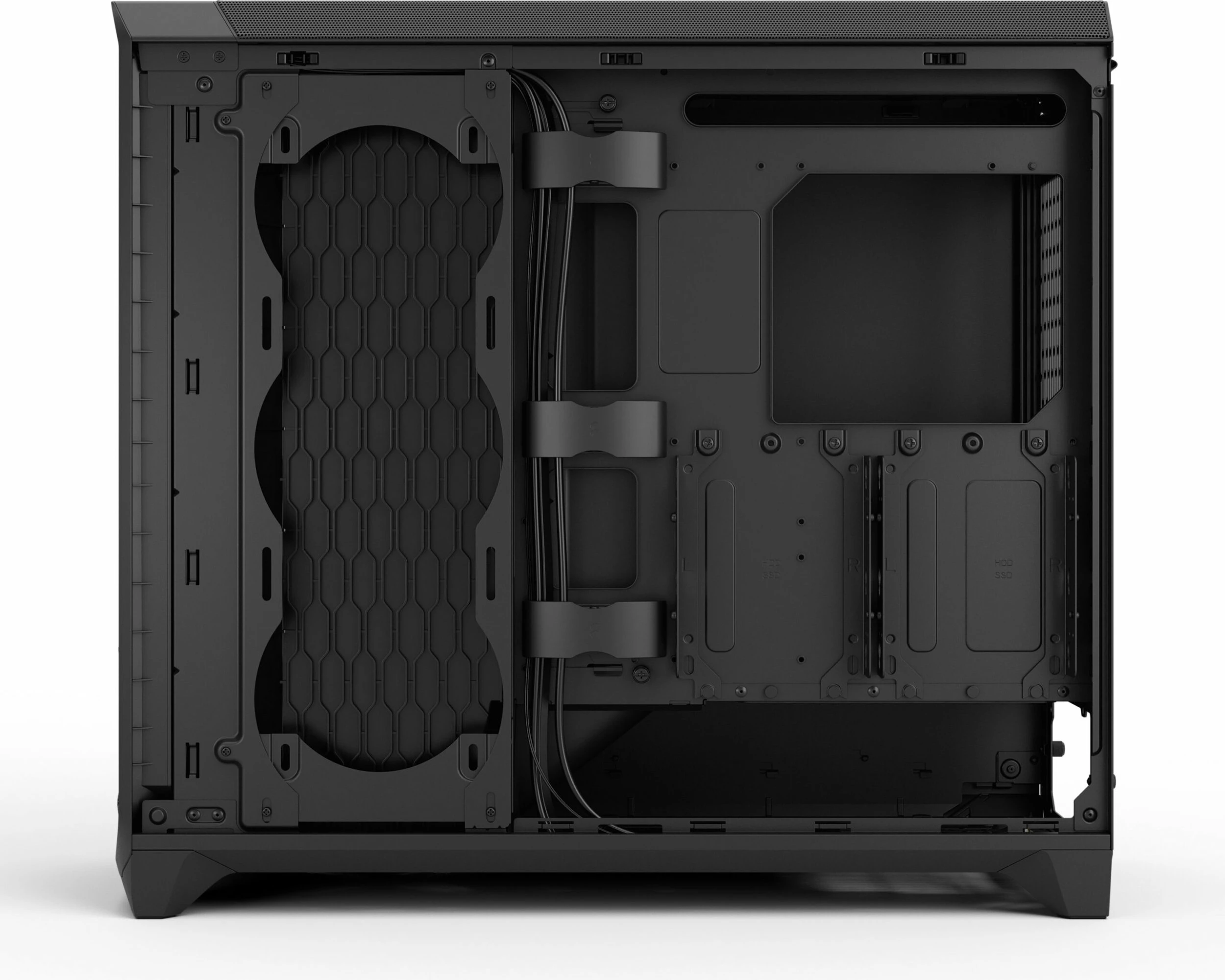 Kasë Fractal Design Meshify 3 XL Solid FD-C-MES3X-01, Midi Tower ATX/e-ATX, USB-C, e zezë