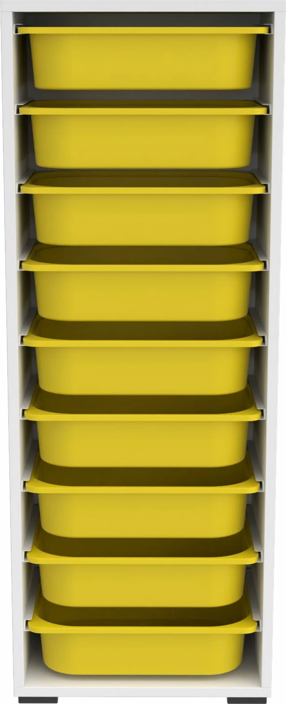 Dollap multifunksional Hanah Home, Zola 9N, bardhë-verdhë