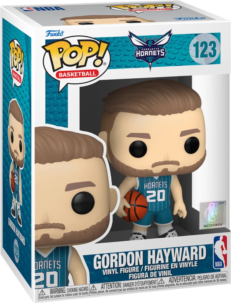 Figurinë vinyl Funko POP! NBA Gordon Hayward Hornets #123 (Teal Jersey)