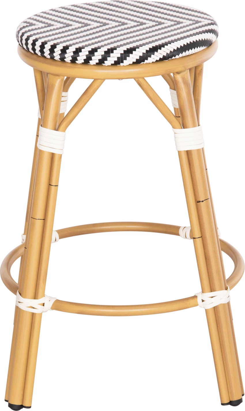 Karrige për bar, lartësi mesatare, pamje bambuje, CHINO FH6286.03, 43x43x65 cm