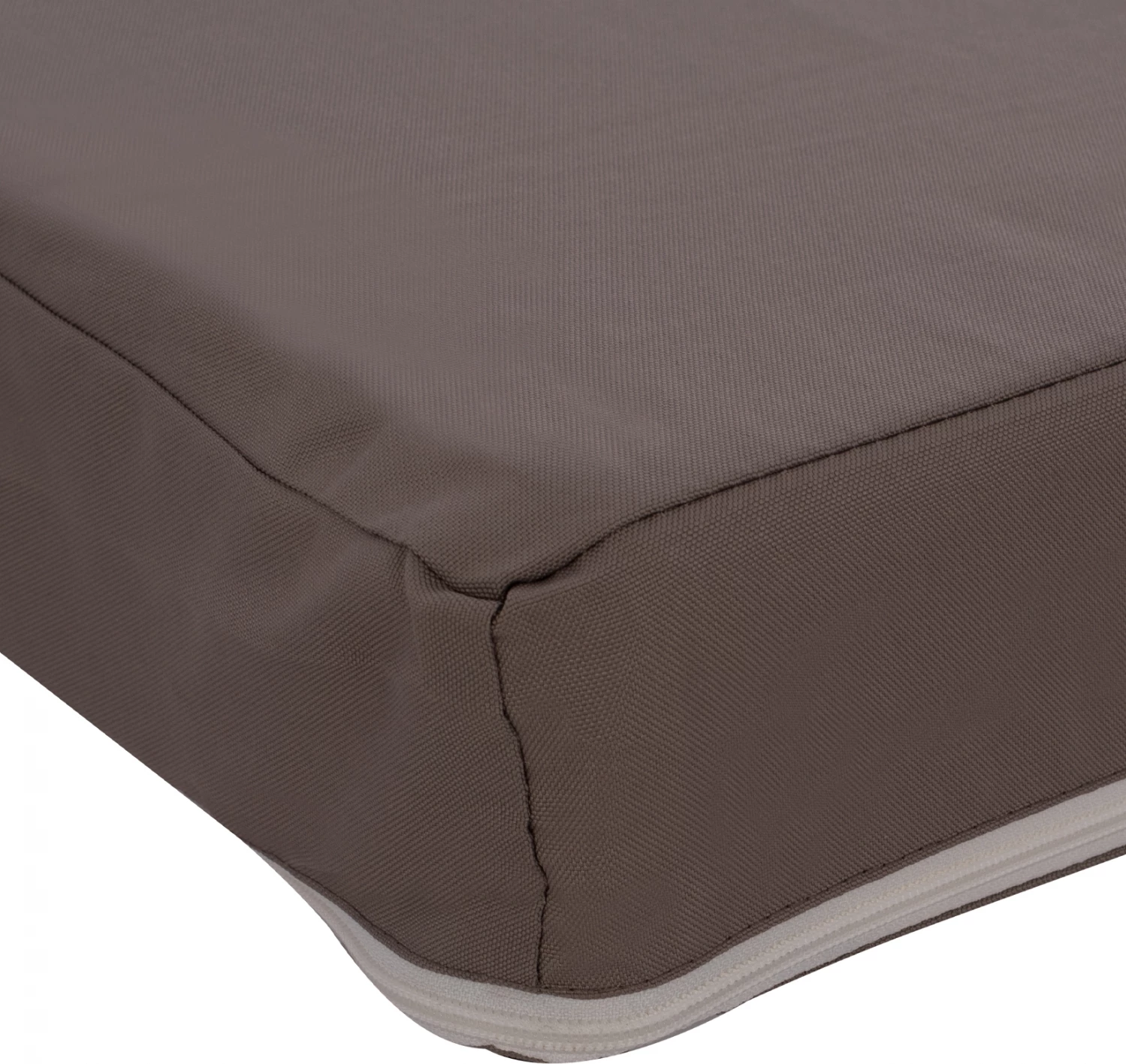 Jastëk për shezlong, poliester, gri, Sifnos, FH11235.10P, 198(119+1+78)x70x10cm