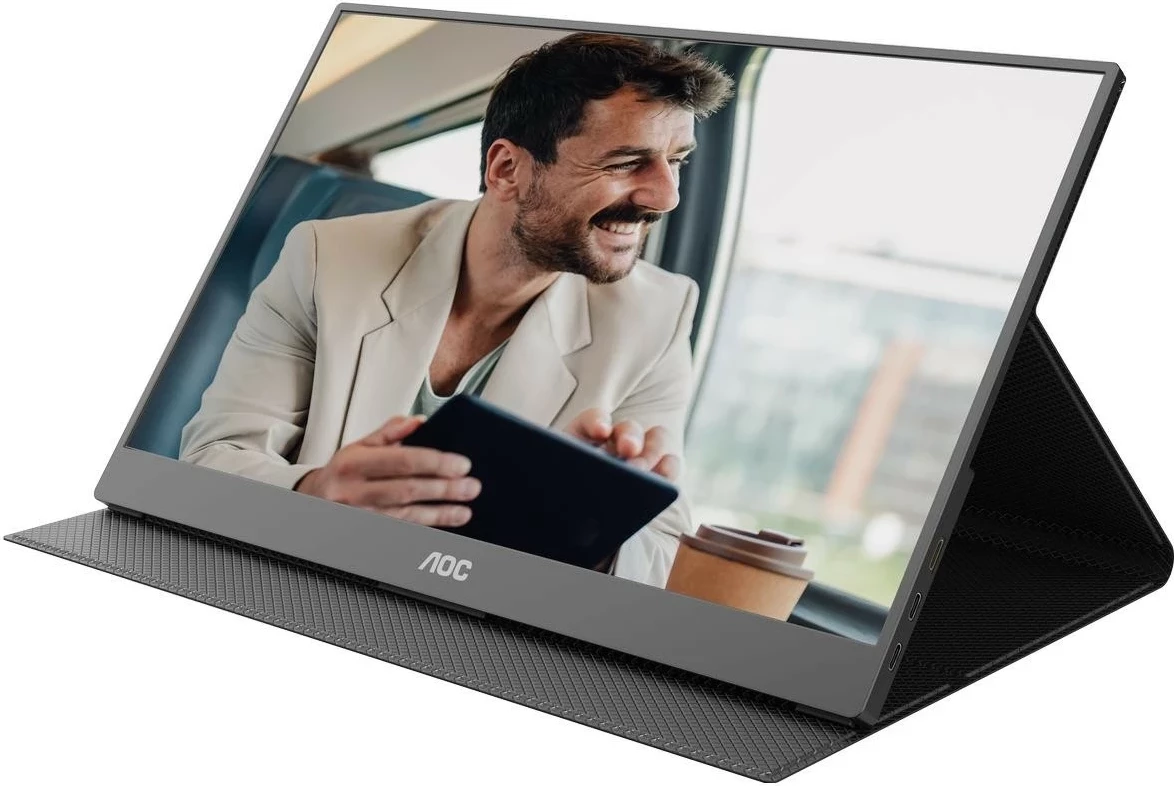 Monitor AOC 16T20E2 15.6 inch Full HD IPS, USB-C, miniHDMI, zi