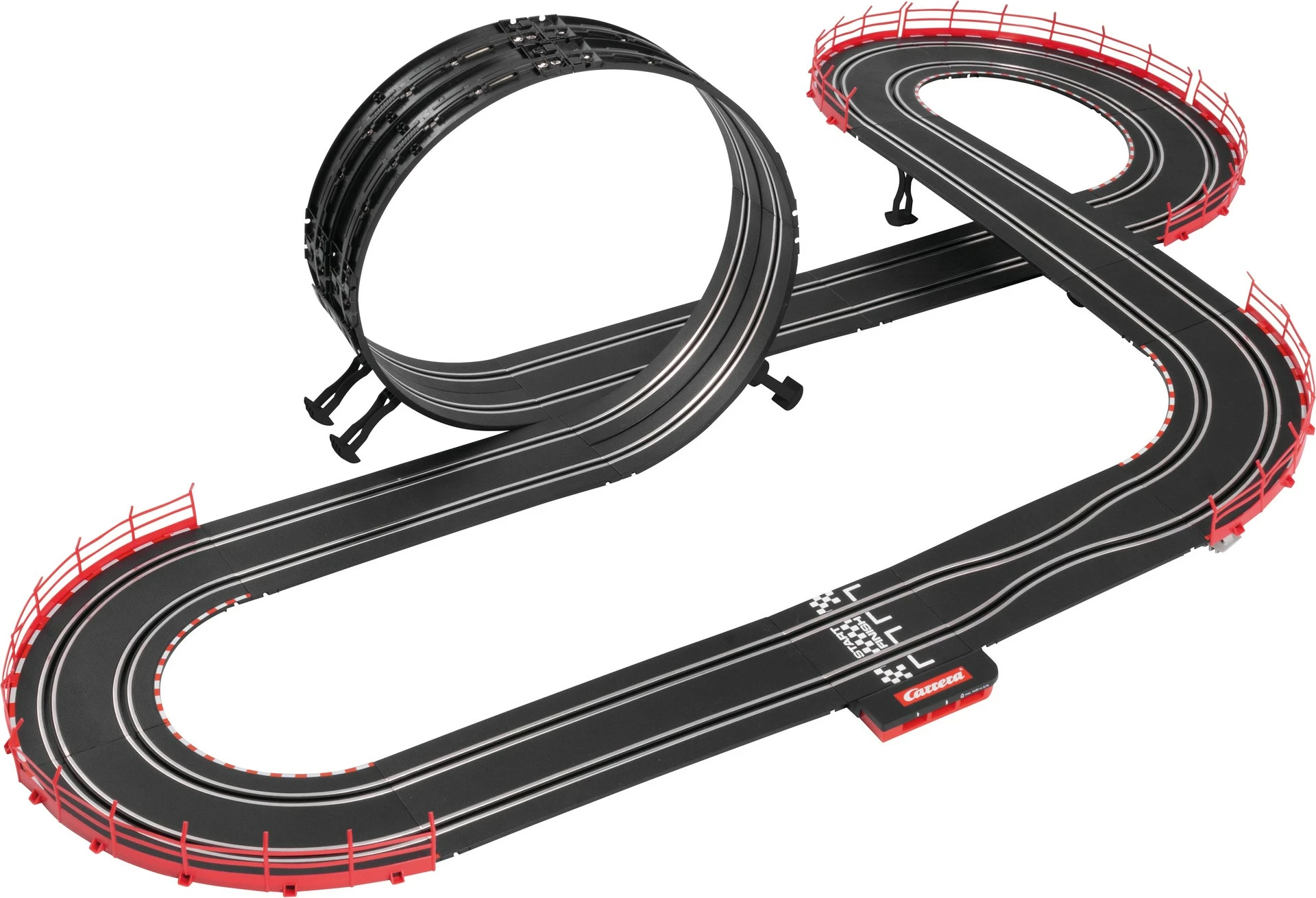Set garash Carrera GO!!! VR46 Ultimate Racing, 2 makina, pista 4.9m, shumëngjyrësh