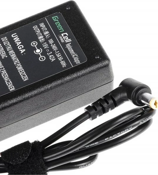 Karikues për laptop Green Cell AD01P, 60W, i zi 