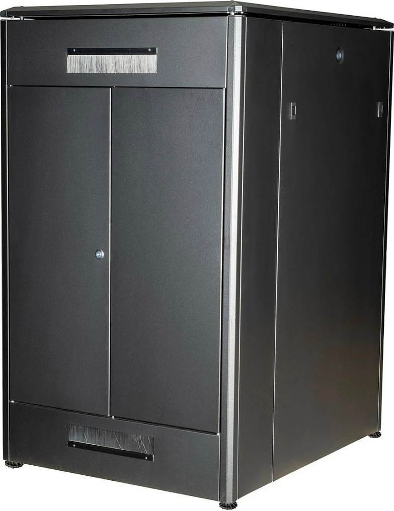 Kabinet rrjeti ROLINE Pro 26U 19", 800x1000 mm, derë xhami, freestanding, i zi