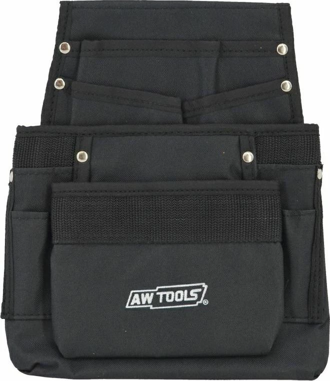 Xhep veglash për instalues AWTools AW30610, 10 xhepa, 31x26.4 cm, najlon, i zi