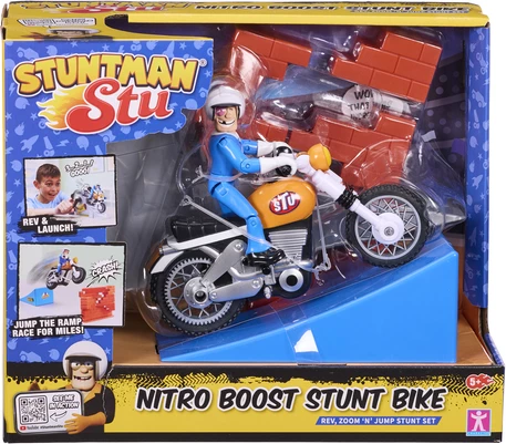 Stuntman Stu Nitro Boosh Stunt Bike Playset