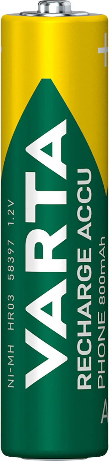 Bateri të rikarikueshme Varta T398B AAA 800 mAh 1.2 V, 2 copë, ari/jeshile