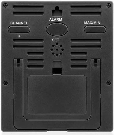 Termometër higrometër Bresser Temeo Hygro Quadro, i zi