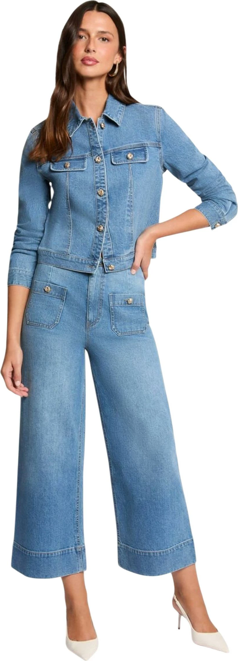 Xhinse për femra Morgan De Toi 261-PODIA2, blu e çelët denim [Madhësia: 38]
