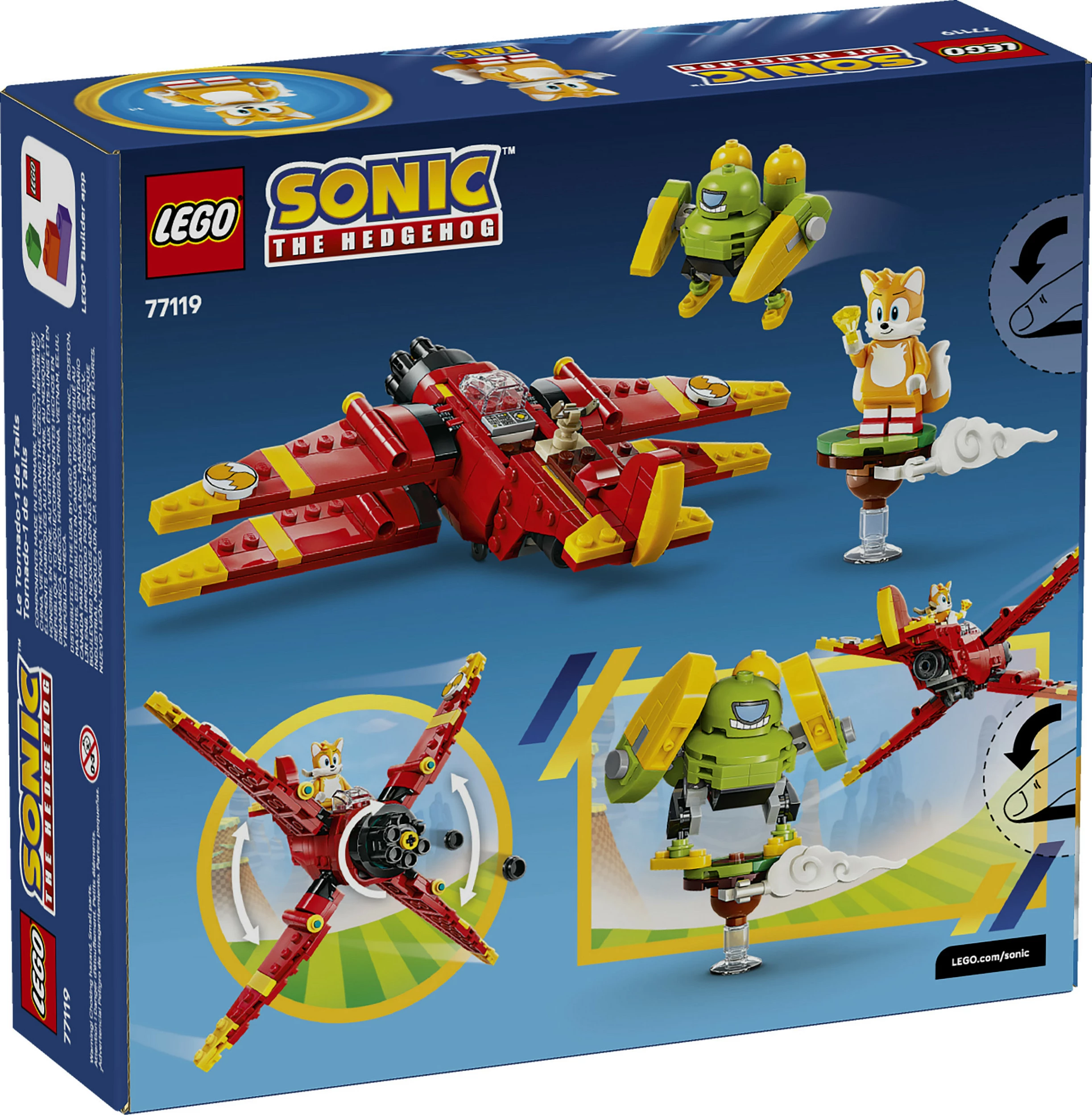 Set ndërtimi LEGO Sonic The Hedgehog 77119 Tails' Tornado-1, 310 copë, multicolor