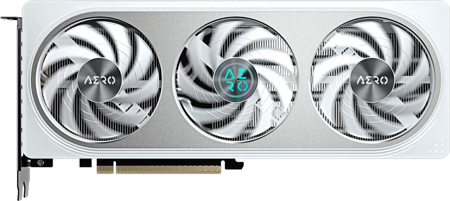 Kartë grafike GIGABYTE GeForce RTX 5060 AERO OC 8G, 8GB GDDR7 128-bit, PCIe 5.0, e bardhë, Retail