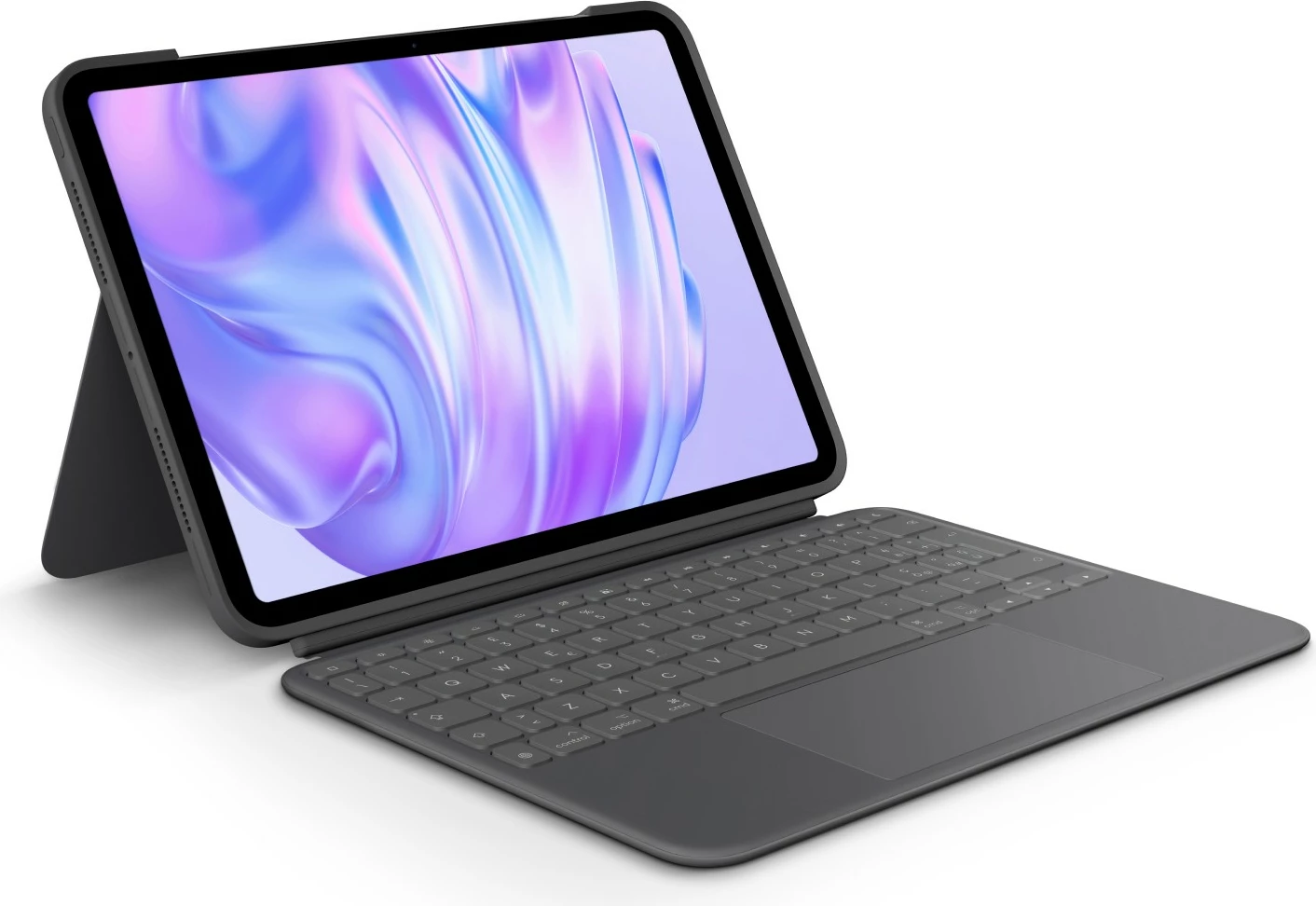 Mbështjellës me tastierë Logitech Combo Touch për iPad Pro 11 M4, QWERTY Italiane, trackpad, graphite