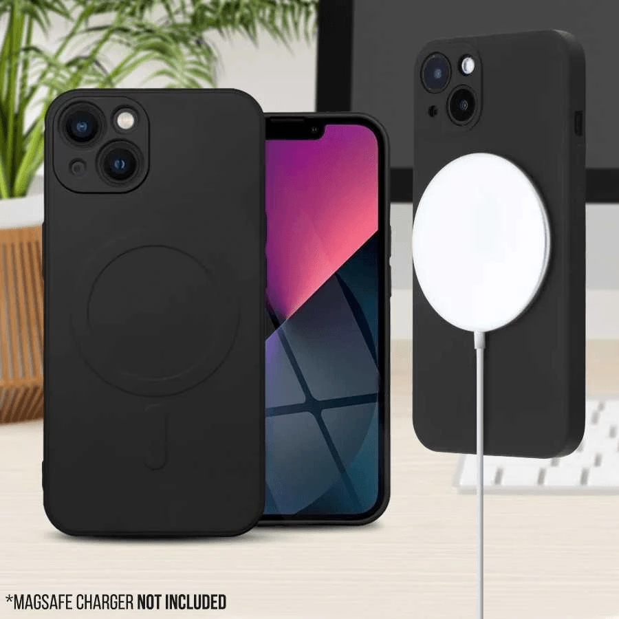 Mbështjellës ONASI 16092 MagSafe silikon për iPhone 14 Pro Max, zi mat