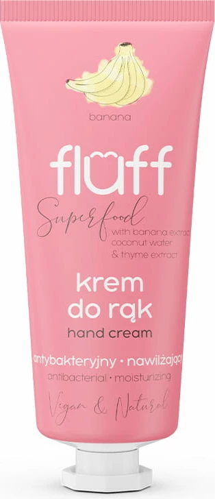 Krem për duar për femra Fluff Superfood Banana antibacterial 50ml