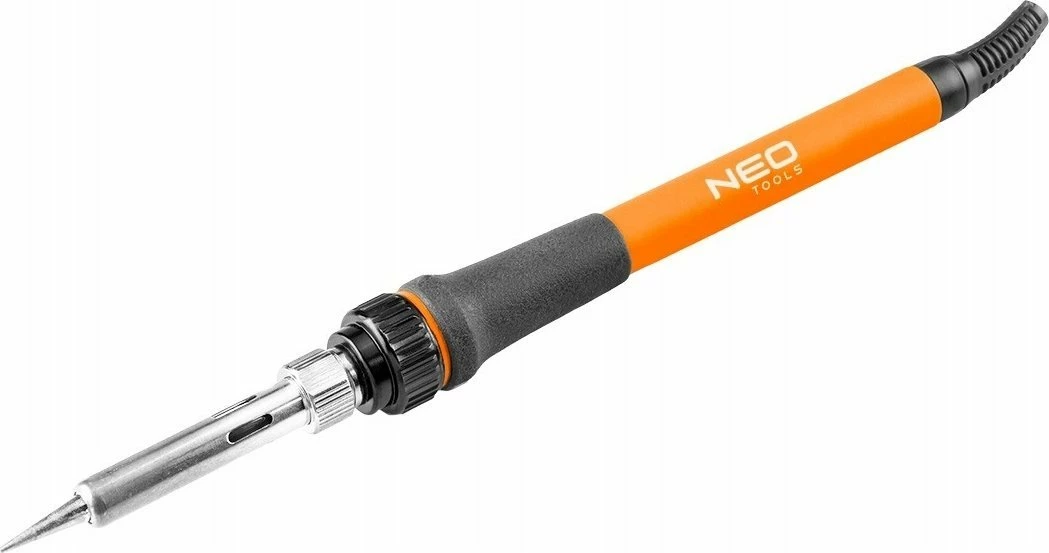 Stacion saldimi Neo Tools SL1 (19-200) 60W 180-480°C, portokalli/zi, set me mbajtëse