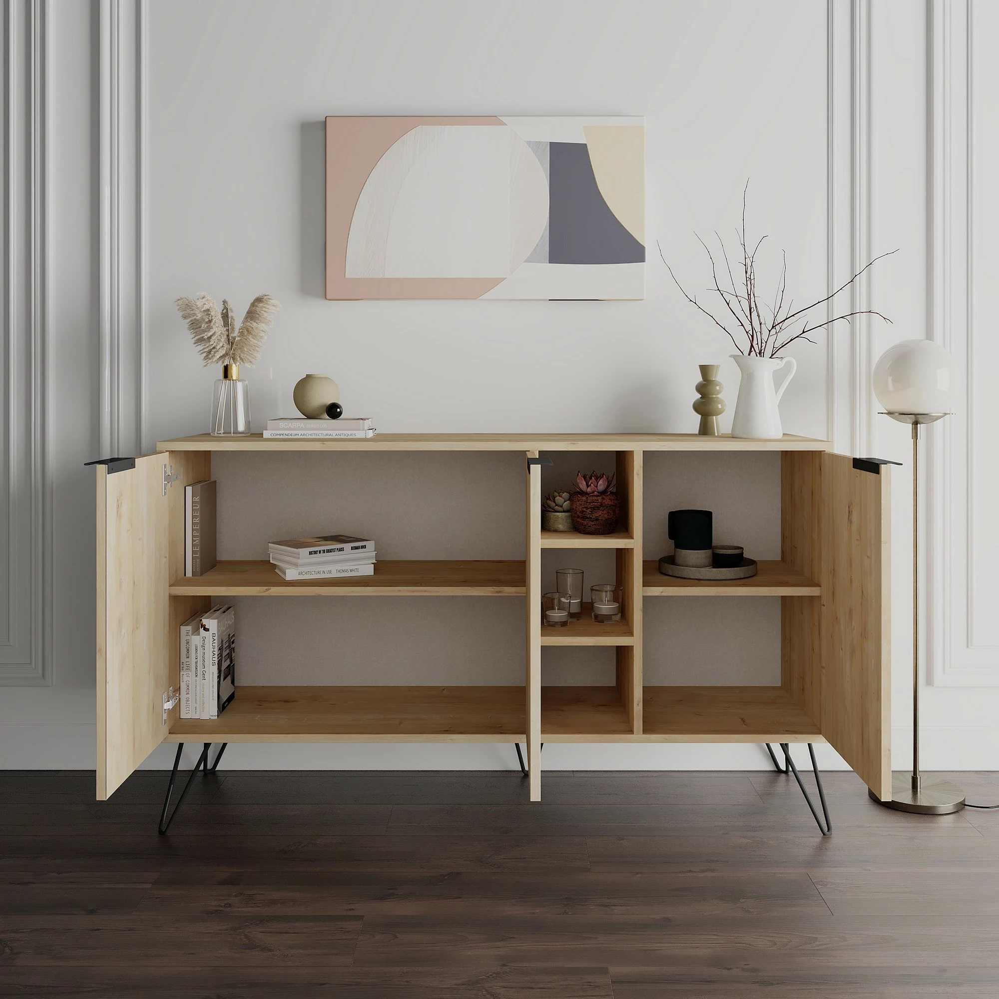 Konsol Skye Decor, Clara, ngjyrë lisi
