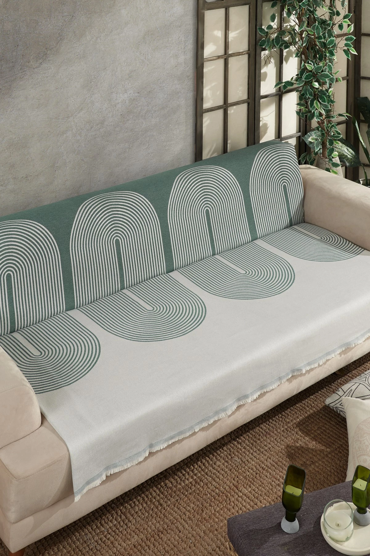 Mbulesë divani L'essentiel, Esta, ngjyrë e gjelbër