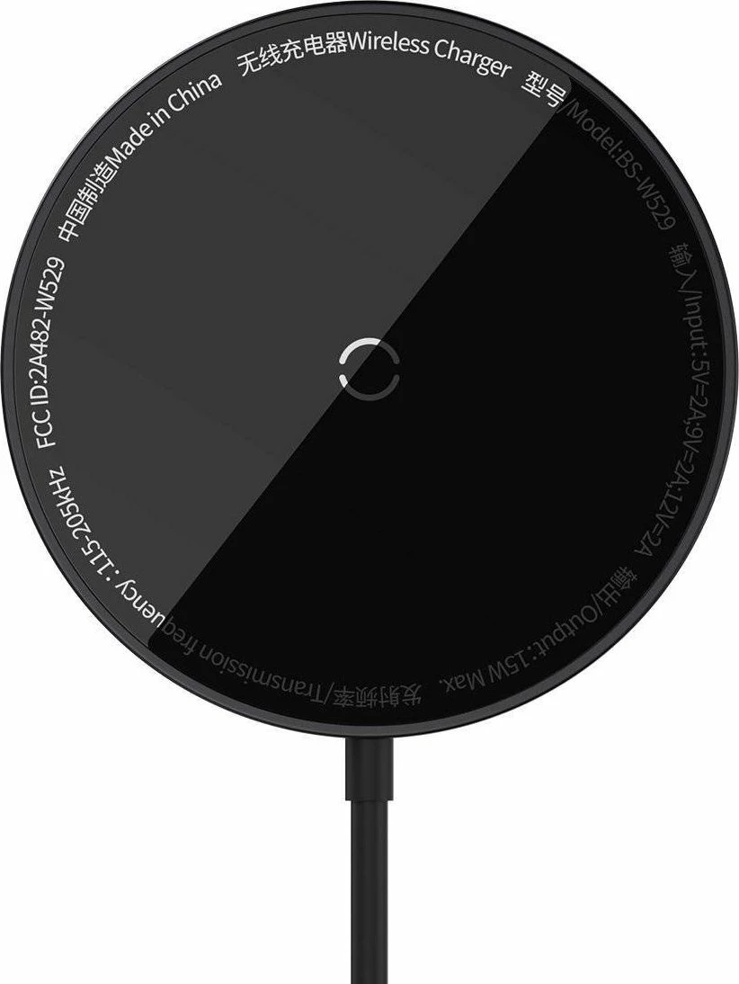 Karikues induktiv magnetik Baseus Simple Mini 3 CCJJ040001 15W, 1x USB-A/1x USB-C, i zi