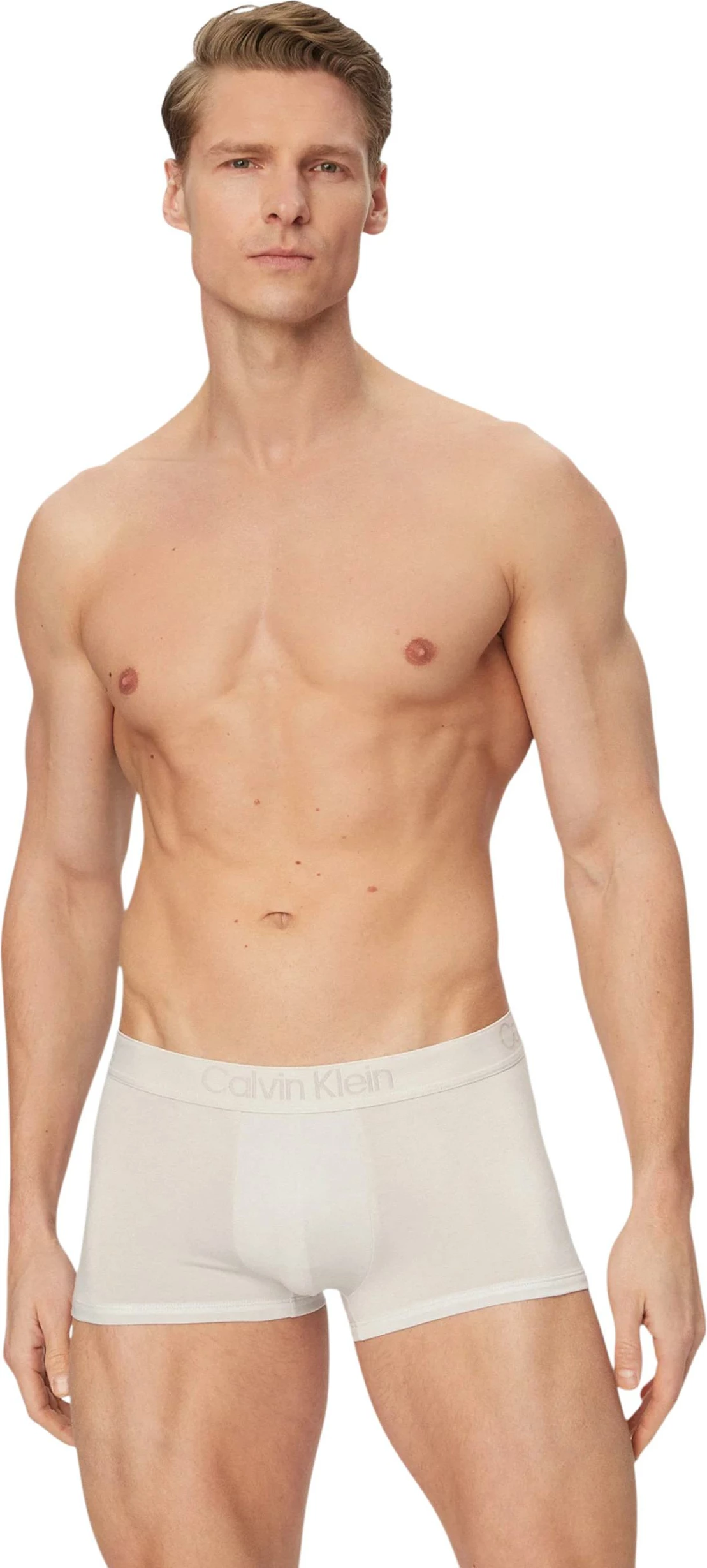 Të brendshme për meshkuj Calvin Klein Underwear LOW RISE TRUNK 3PK 000NB3651A, gri e hapur [Madhësia: L]