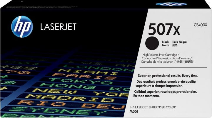 Toner, HP, 507X CE400X, kapacitet i lartë, i zi