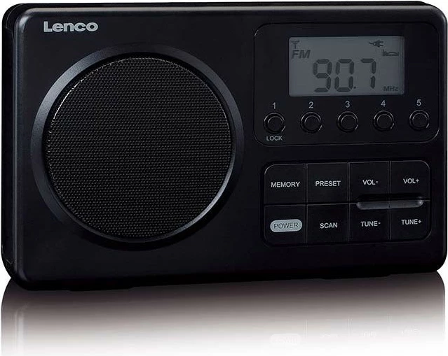 Radio portabile Lenco MPR-035BK, FM, e zezë