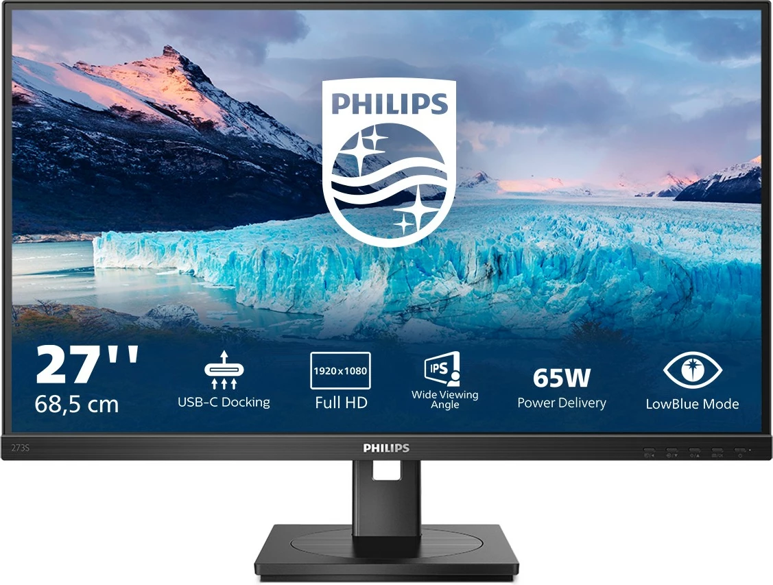 Monitor Philips S-line 273S1 27 inç FHD IPS 75Hz altoparlant zi