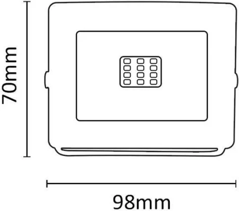 Reflektor LED Asalite Slim 10W 4500K 900 lm IP65, i bardhë