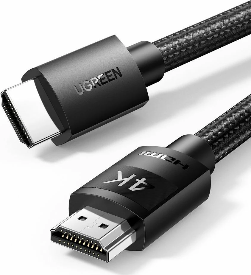 Kabllo HDMI Ugreen HD119 UGR1072BLK, 1m, HDMI në HDMI, 4K HDR, 18Gbps, e zezë