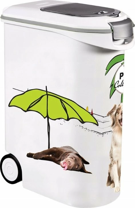 Kontejner ushqimi për qen Curver Love Pets Dogs 20 kg, i bardhë
